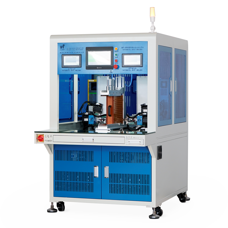 BT-850B-XZ-10000A Transistor (7-axis) Double-sided automatic spot welding machine -Al BT-850B-XZ-10000A Transistor (7-axis) Double-sided automatic spot welding machine -Al