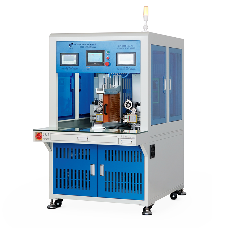BT-850B-10000A Transistor (5-axis) Double-sided automatic spot welding machine -Al BT-850B-10000A Transistor (5-axis) Double-sided automatic spot welding machine -Al
